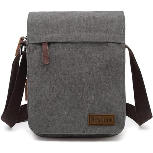 Vintage Canvas Messenger Cross body bag Shoulder bag - Picture 1 of 7